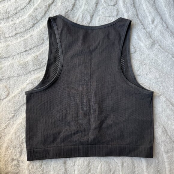 NEW Garage Grey Crop Tank Size XS - Picture 2 of 3